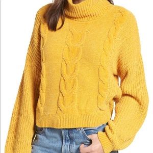 BP cable knit chenille sweater